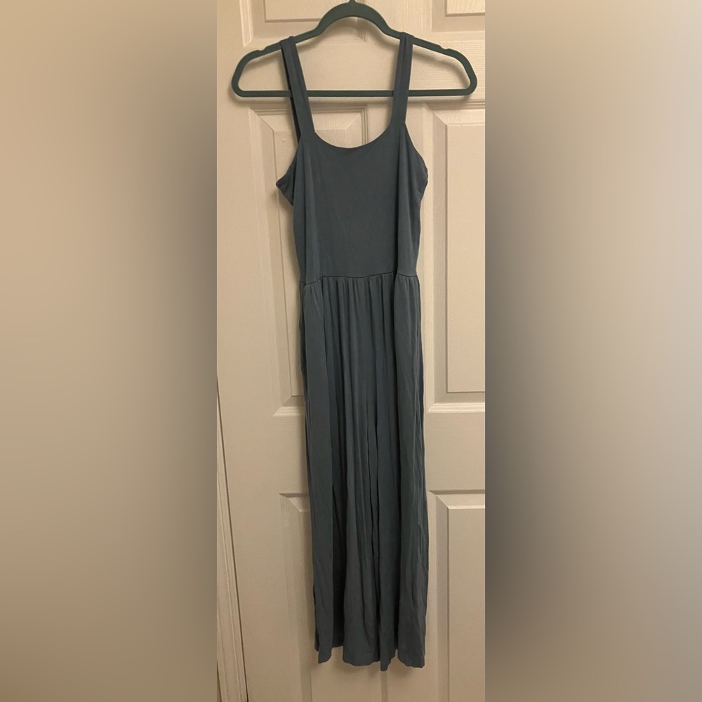 Soft Light Blue Romper with Pockets
